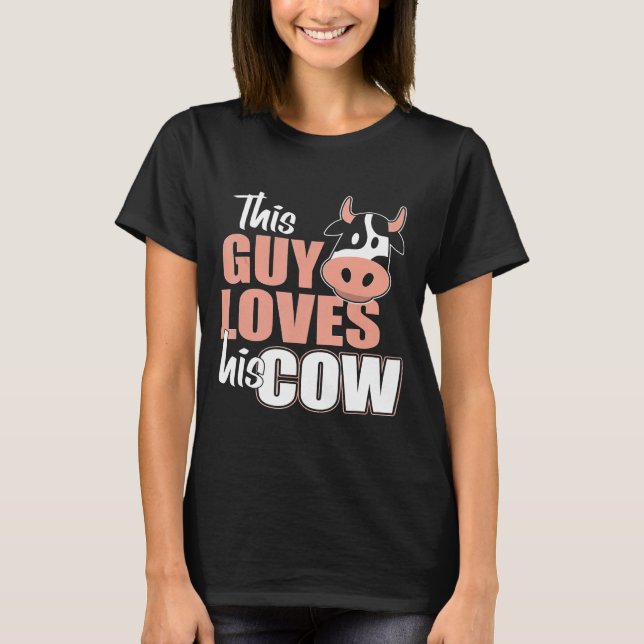 Camiseta Criadores De Vaca Que Cultivam Vacas Rapazes (Frente)