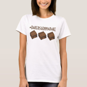 Camiseta Criadores vão Assar Hashtag Chocolate Bares Browni