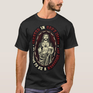 Camiseta Criados Em Homens Religiosos Imagem De Deuses