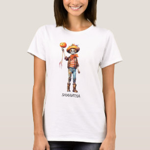 Camiseta Criança Adorável Zombie - Halloween Bonito (3)