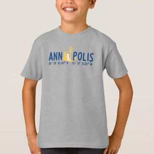 Camiseta Criança ancorada em Annapolis T-Shirt