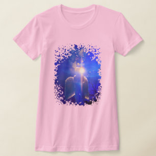 Camiseta Criança Anjo "NUNCA SOZINHO"