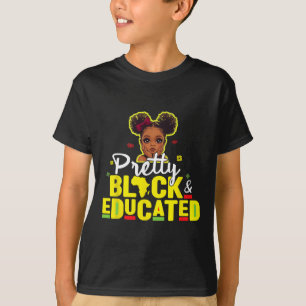 Camiseta Criança Bonito Negra E Dama Educada Negra Sua Garo