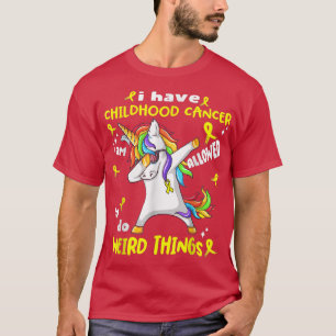 Camiseta Criança Cancer Sensibilização Engraçada Eu Tenho I