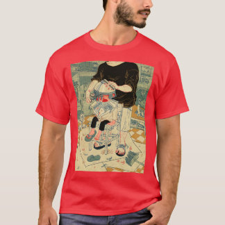 Camiseta criança com cabelo cortado