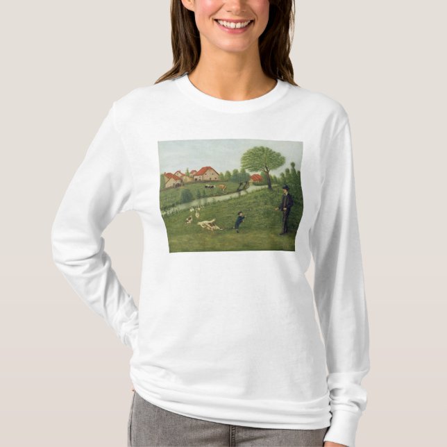 Camiseta Criança com gansos (Frente)