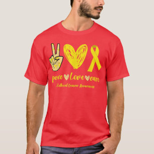 Camiseta Criança: Consciência do Cancer Paz Cura do Amor