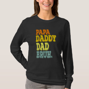 Camiseta Criança da Família de Cores Bruh, Pai Pai Dada Org