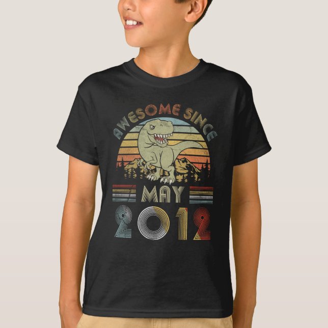 Camiseta Criança de 7 anos menino do aniversário do (Frente)