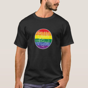 Camiseta Criança de Deus vintage Orgulho Cristão LGBTQ+