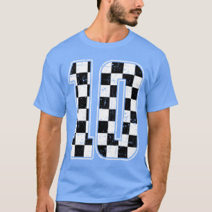 Camiseta Criança de Poços de 10 Anos Correndo 10ª Corrida d