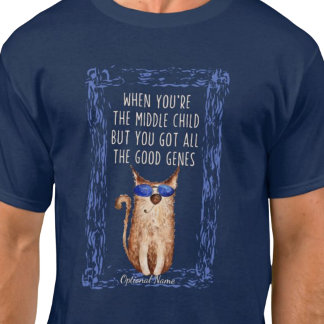 Camiseta Criança do meio engraçado