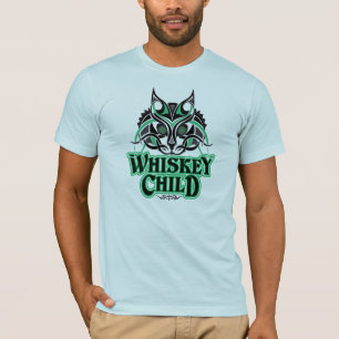 Camiseta CRIANÇA do UÍSQUE - t-shirt com design felino