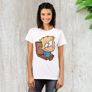 Camiseta Criança Em Suitecase Mulher Camisa-T
