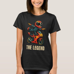 Camiseta Criança Engraçada Na Moto - Engraçada Enganada