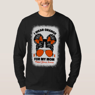 Camiseta Criança Eu Uso Laranja Para a Minha Mãe Esclerose