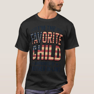 Camiseta Criança Favorita Patriótica Aprovada