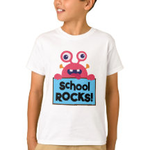 Criança Feliz da Escola de Lagosta Vermelha Engraç