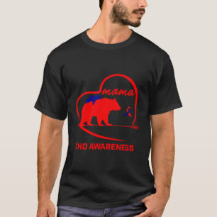 Camiseta Criança Mãe Ursa Congênita Awarenes de Defeito Car