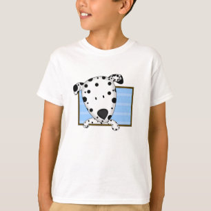 Camiseta Criança quadro do Dalmatian dos desenhos animados
