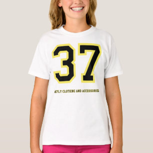 Camiseta "Criança tem T-Shirt Bank Jersey #37 Design de ves