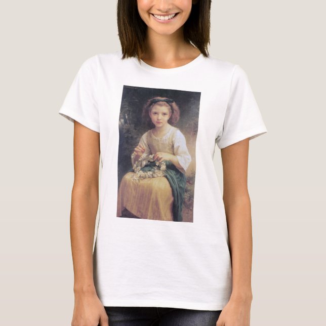 Camiseta Criança Travando uma Coroa, Bouguereau (Frente)