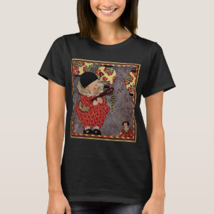 Camiseta Criança Vintage Harlequim, Músico Tocando Banjo