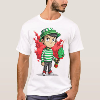 Camiseta criança zangada