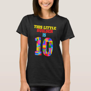 Camiseta Crianças 10º aniversário Criador 10 anos Menina B