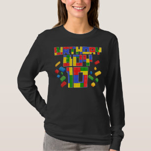 Camiseta Crianças 10º Aniversário Criador Mestre de Meninos