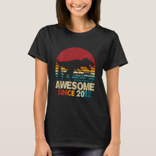 Camiseta Crianças 10º aniversário Dinossauro Rex 10 anos