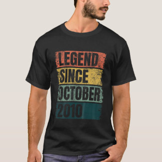 Camiseta Crianças 10º Aniversário Oferece Legenda De 10 Ano