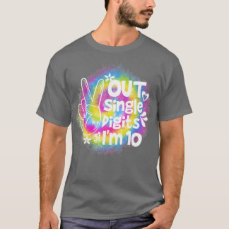 Camiseta Crianças 10º AniversárioDígitos Im 10 Ye do Soltei