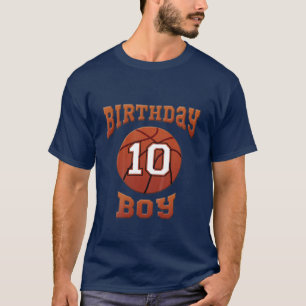 Camiseta Crianças 10º Décimo 10 Anos Menino de Aniversá