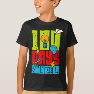 Camiseta Crianças 100º Dia De Meninos Escolares 100 Dias De