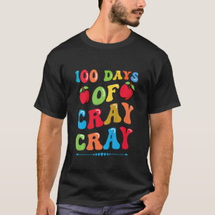 Camiseta Crianças 100 dias de Cray Cray - Maçãs e Livros