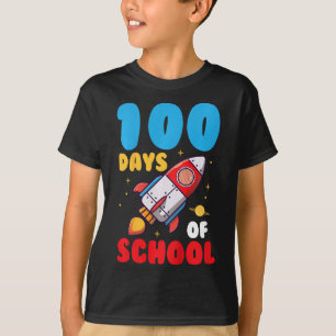 Camiseta Crianças 100 Dias De Crianças Escolares 100º Dia D