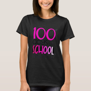 Camiseta Crianças 100 Dias De Escola 100 Dias De Ensino Pre