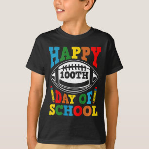 Camiseta Crianças 100 Dias De Meninos Escolares Felizes 100