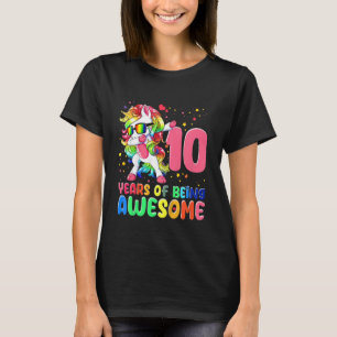 Camiseta Crianças: 10 anos de ser uma garota incrível de an