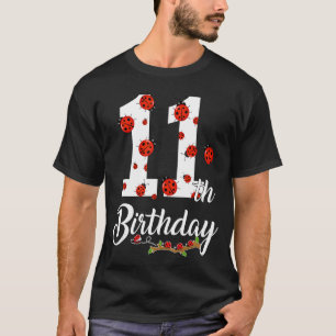 Camiseta Crianças 11 Aniversário 11 Anos Mães Da Família La