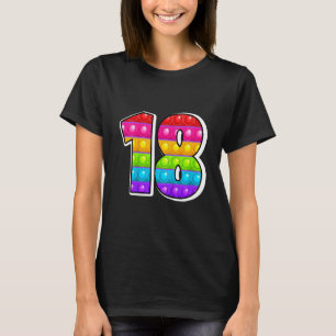 Camiseta Crianças 18 Número Capital Mais Curto Alphabet Fun