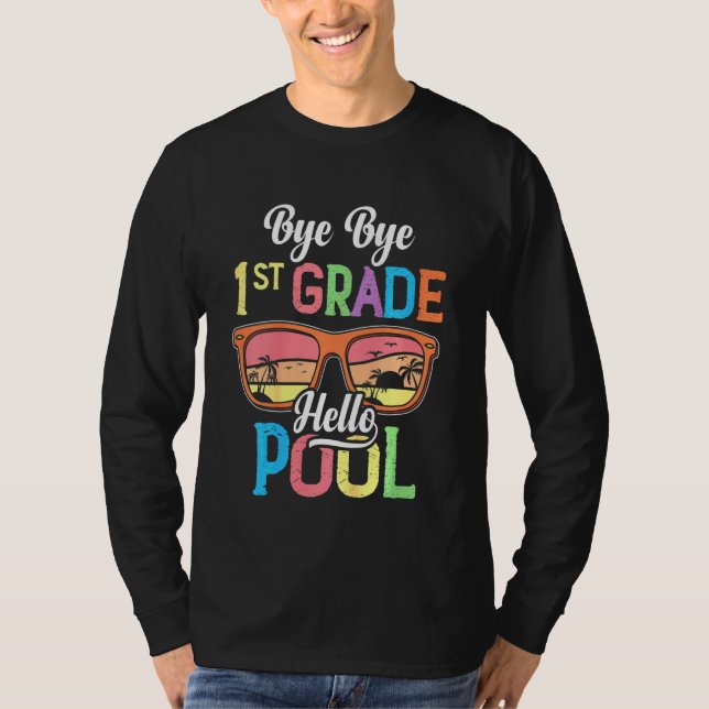 Camiseta Crianças 1rua Alô Estudante de Piscina - Verão (Frente)