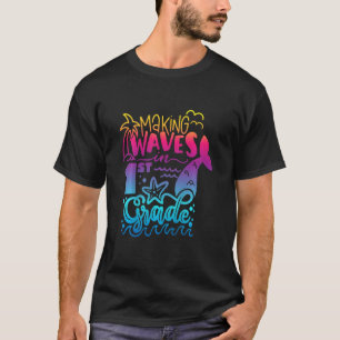 Camiseta Crianças 1rua De Volta Para A Escola Mermaid Beach