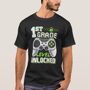 Camiseta Crianças 1rua Nível Vídeo Desbloqueado Jogo De Vol