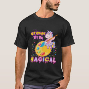 Camiseta Crianças 1Rua Serão Mágicas Unicórnio Primeiro
