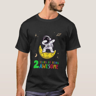 Camiseta Crianças 2 Anos Sendo Incrível Astronauta Dabbin