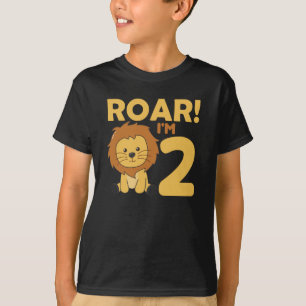 Camiseta Crianças 2. Birday Lion 2 Anos