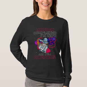 Camiseta Crianças 3ª Missão de Astronauta 3º Astronauta