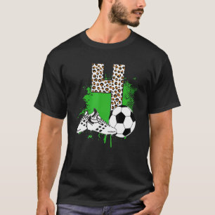 Camiseta Crianças: 4º Aniversário Jogador de Futebol Birt